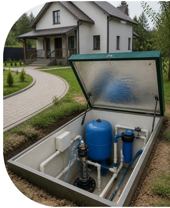 Автономное водоснабжение дома в Камышине от 154140 р. | АПаруса-Кмш